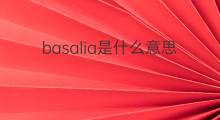 basalia是什么意思 basalia的中文翻译、读音、例句