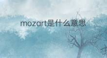 mozart是什么意思 mozart的中文翻译、读音、例句