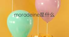 moradeine是什么意思 moradeine的中文翻译、读音、例句