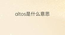 altos是什么意思 altos的中文翻译、读音、例句