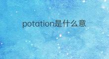 potation是什么意思 potation的中文翻译、读音、例句