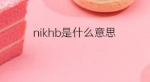 nikhb是什么意思 nikhb的中文翻译、读音、例句