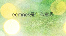eemnes是什么意思 eemnes的中文翻译、读音、例句