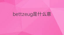 bettzeug是什么意思 bettzeug的中文翻译、读音、例句