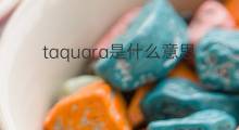 taquara是什么意思 taquara的中文翻译、读音、例句