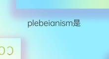 plebeianism是什么意思 plebeianism的中文翻译、读音、例句