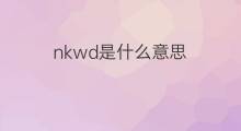 nkwd是什么意思 nkwd的中文翻译、读音、例句
