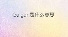 bulgari是什么意思 bulgari的中文翻译、读音、例句
