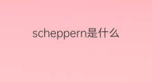 scheppern是什么意思 scheppern的中文翻译、读音、例句