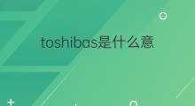 toshibas是什么意思 toshibas的中文翻译、读音、例句