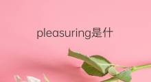 pleasuring是什么意思 pleasuring的中文翻译、读音、例句