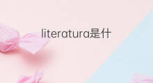 literatura是什么意思 literatura的中文翻译、读音、例句