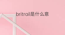 britrail是什么意思 britrail的中文翻译、读音、例句