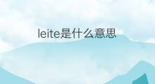 leite是什么意思 leite的中文翻译、读音、例句