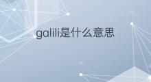 galili是什么意思 galili的中文翻译、读音、例句