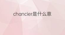 chancier是什么意思 chancier的中文翻译、读音、例句
