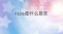 raze是什么意思 raze的中文翻译、读音、例句