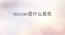 tercan是什么意思 tercan的中文翻译、读音、例句