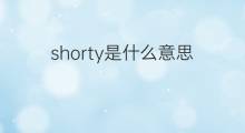 shorty是什么意思 shorty的中文翻译、读音、例句