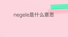 negele是什么意思 negele的中文翻译、读音、例句