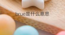 brue是什么意思 brue的中文翻译、读音、例句