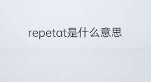 repetat是什么意思 repetat的中文翻译、读音、例句