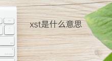 xst是什么意思 xst的中文翻译、读音、例句