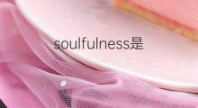 soulfulness是什么意思 soulfulness的中文翻译、读音、例句