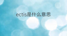 ectis是什么意思 ectis的中文翻译、读音、例句