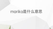 marika是什么意思 marika的中文翻译、读音、例句
