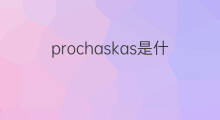 prochaskas是什么意思 prochaskas的中文翻译、读音、例句