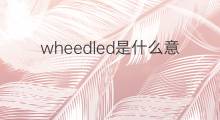 wheedled是什么意思 wheedled的中文翻译、读音、例句