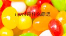 uwof是什么意思 uwof的中文翻译、读音、例句