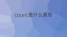 couric是什么意思 couric的中文翻译、读音、例句