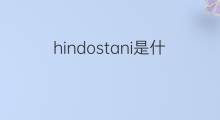 hindostani是什么意思 hindostani的中文翻译、读音、例句