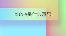 buble是什么意思 buble的中文翻译、读音、例句