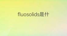fluosolids是什么意思 fluosolids的中文翻译、读音、例句