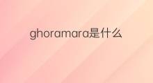 ghoramara是什么意思 ghoramara的中文翻译、读音、例句