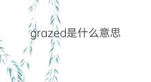 grazed是什么意思 grazed的中文翻译、读音、例句