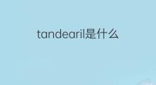 tandearil是什么意思 tandearil的中文翻译、读音、例句