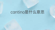 cantino是什么意思 cantino的中文翻译、读音、例句