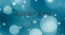 obgyn是什么意思 obgyn的中文翻译、读音、例句