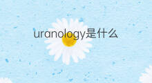 uranology是什么意思 uranology的中文翻译、读音、例句