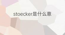 stoecker是什么意思 stoecker的中文翻译、读音、例句