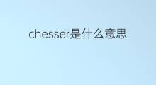 chesser是什么意思 英文名chesser的翻译、发音、来源