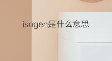 isogen是什么意思 isogen的中文翻译、读音、例句