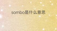 sombo是什么意思 sombo的中文翻译、读音、例句