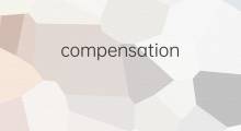 compensation是什么意思 compensation的中文翻译、读音、例句