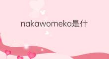 nakawomeka是什么意思 nakawomeka的中文翻译、读音、例句