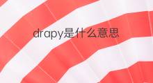 drapy是什么意思 drapy的中文翻译、读音、例句